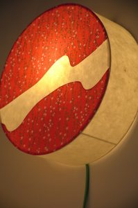 Applique lumineuse en papier japonais