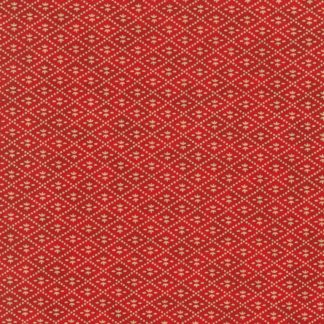 Papier japonais fond rouge losanges dorés