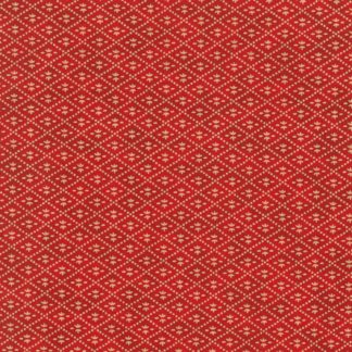 Papier japonais fond rouge losanges dorés