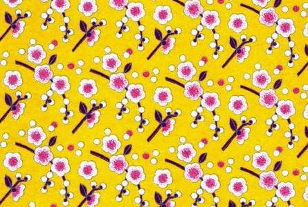 Papier japonais jeune aux fleurs roses