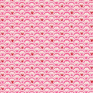 Papier japonais chiyogami vagues roses