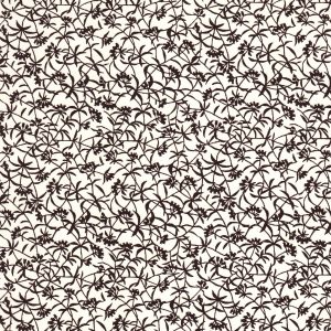 Papier japonais fond blanc petites fleurs noires