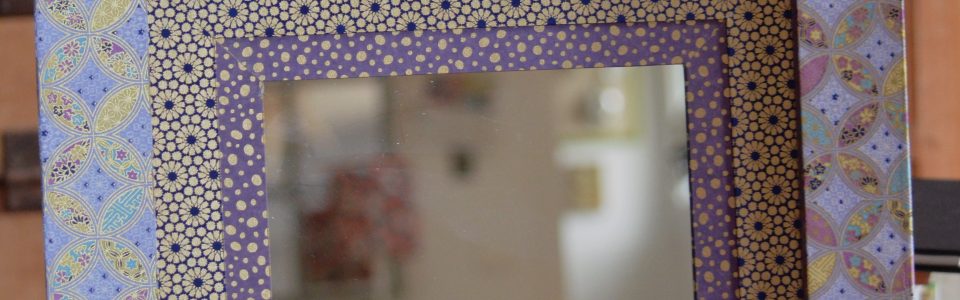 Miroir en papier japonais