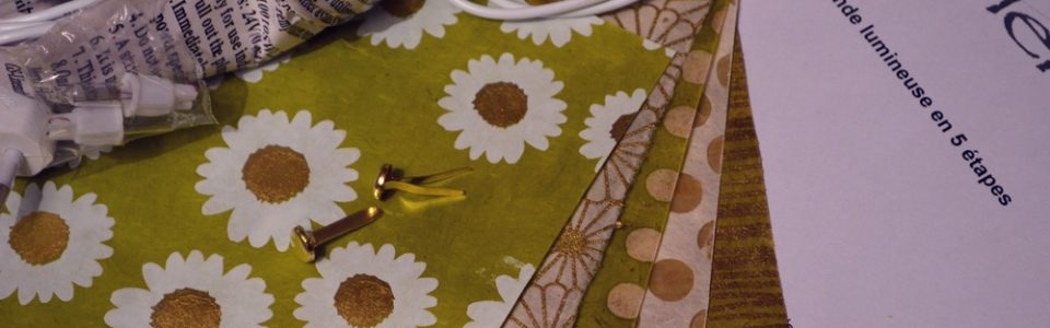 DIY guirlande lumineuse printanière an papiers népalais