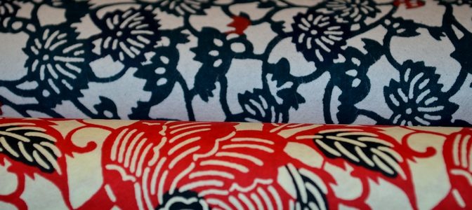 Papier japonais katazome-shi