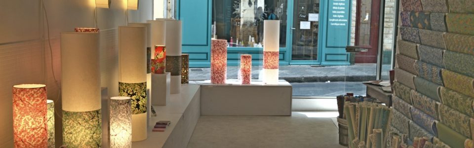 lampes en papiers japonais